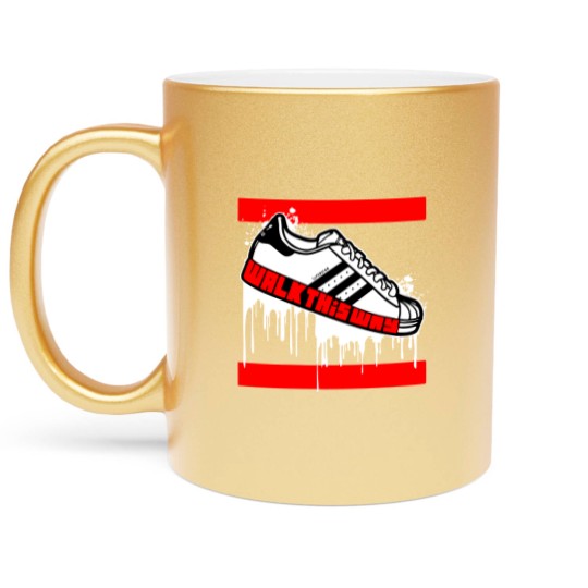 Discover Walk This Way Drip: Men's Graphic Metallic Mugs