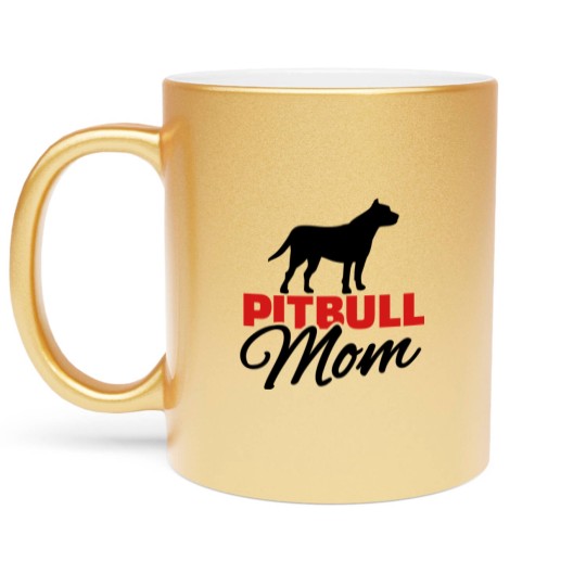 Discover Pit bull Metallic Mugs