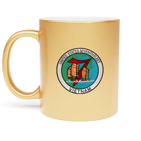 Discover Navy United States Seventh Fleet Vietnam Metallic Mugs