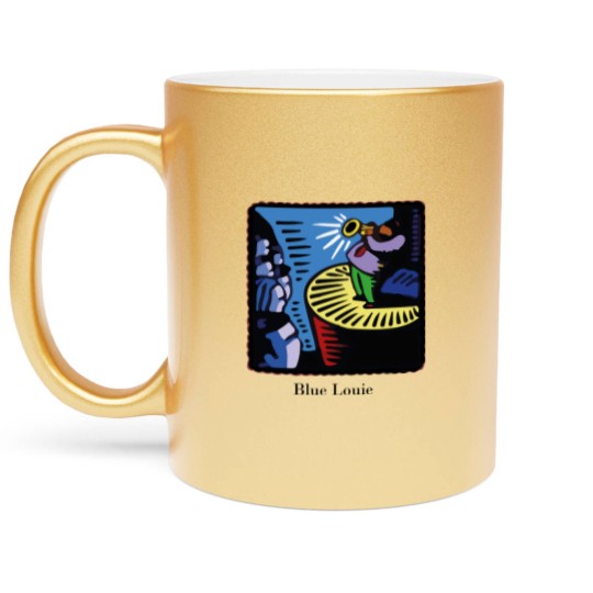 Discover Chandler Blue Louie Metallic Mugs