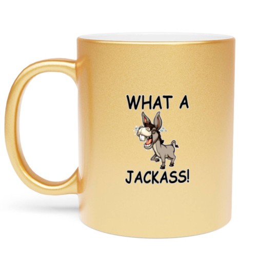 Discover Jackass Donkey Humor Metallic Mugs