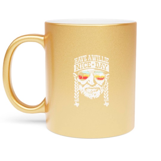 Discover Nelson Willie Nice Day Metallic Mugs