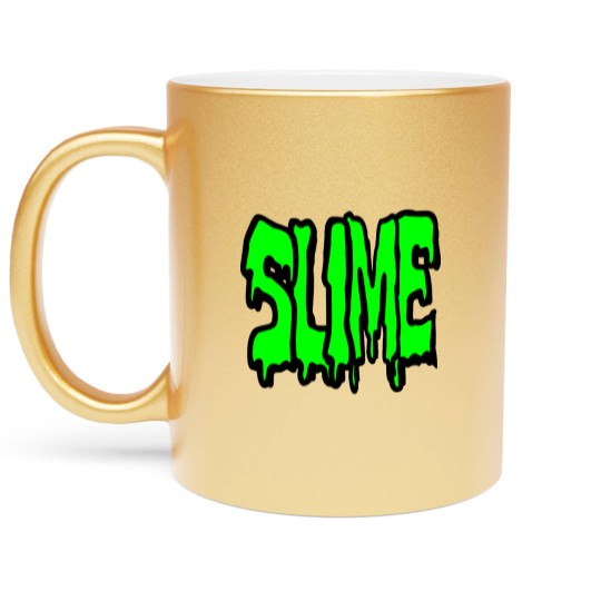 Discover Slime, nothing but pure disgusting slime Metallic Mugs