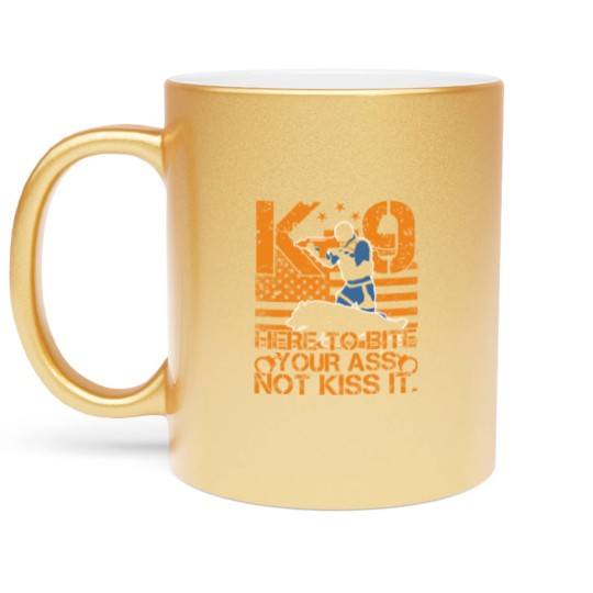 Discover K9 Police Officers Law Enforcement Metallic Mugs