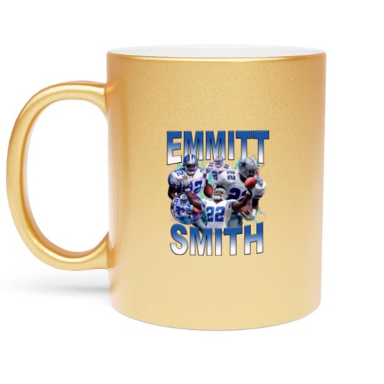 Discover Vintage 90s Graphic Style Emmitt Smith Metallic Mugs, Emmitt Smith Metallic Mugs, Sport Metallic Mugs