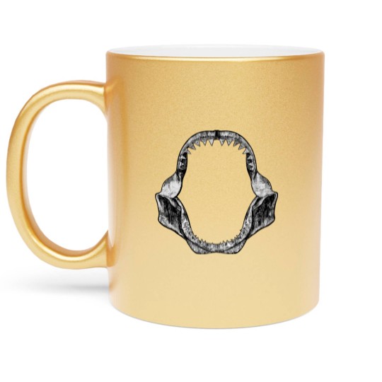Discover Vintage Shark Jaws Metallic Mugs