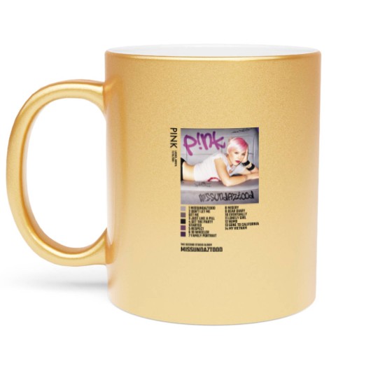 Discover Pink Missundaztood Album Metallic Mugs