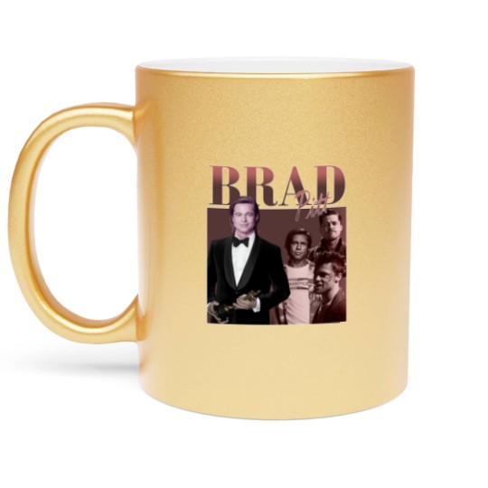 Discover Brad Pitt Metallic Mugs | Brad Pitt Fight Club Metallic Mugs