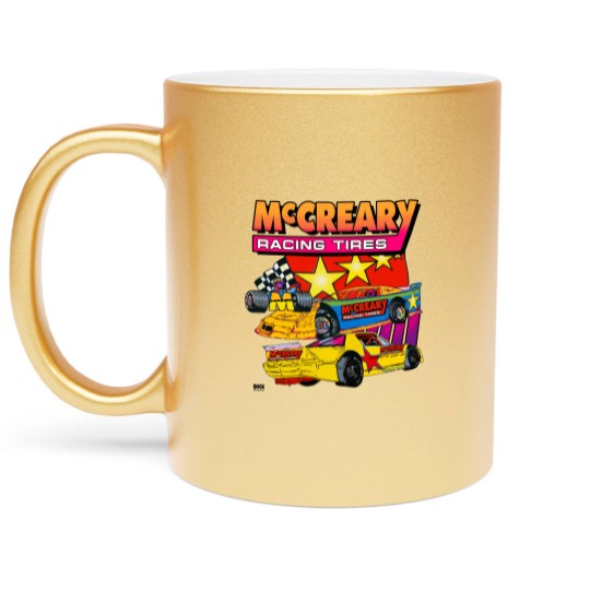Discover Vintage 1990s McCreary Racing Tire Neon Metallic Mugs
