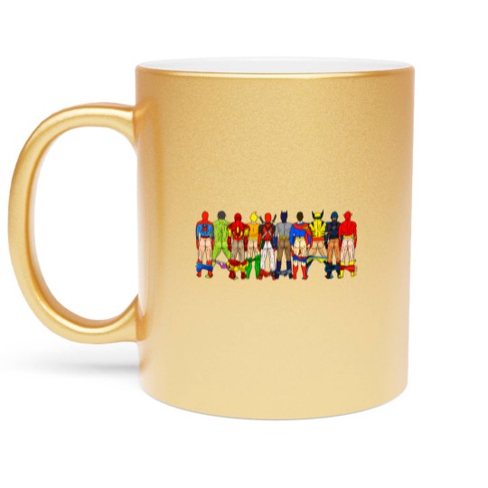 Discover Superhero Butts LV Metallic Mugs