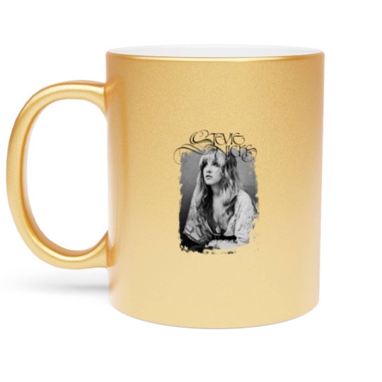 Discover Stevie Nicks Fleetwood Mac 1970's Rock N Roll Band Concert Metallic Mugs