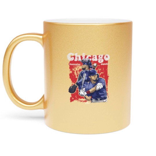 Discover Willson Contreras Men's Cotton Metallic Mugs  Chicago Baseball Willson Contreras