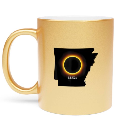 Discover arkansas solar eclipse 2024 t Metallic Mugs