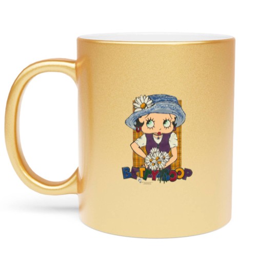 Discover 90s Betty Boop Daisy Flower Outfit Metallic Mugs. Vintage 1994 Betty Boop