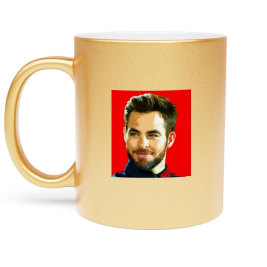 Discover chris pine - Chris Pine - Metallic Mugs