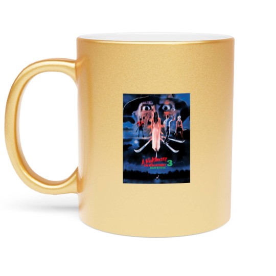 Discover A Nightmare On Elm Street 3 Metallic Mugs