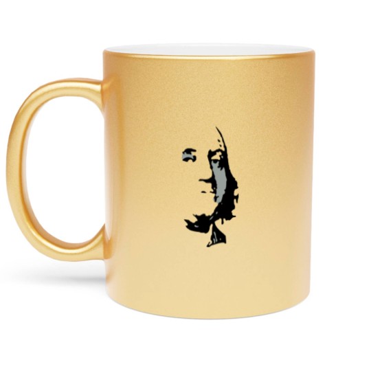 Discover Ben Franklin Half Face Metallic Mugs