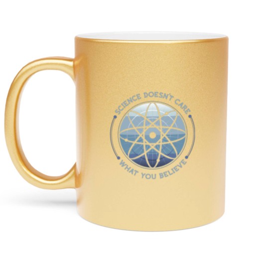 Discover Science Doesn't Care Metallic Mugs