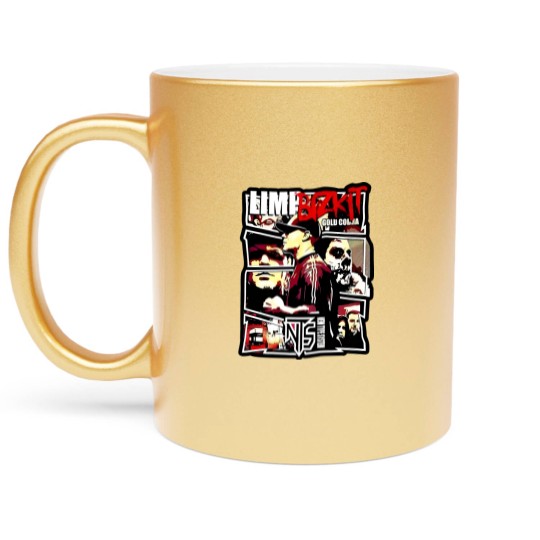 Discover Limp Bizkit Metallic Mugs, Vintage Limp Bizkit Gold Cobra Metallic Mugs, Limp Bizkit Metallic Mugs For Fans, Limp Bizkit Graphic Metallic Mugs, Limp Bizkit Rock Band Metallic Mugs