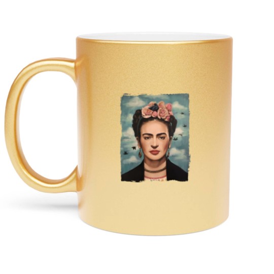 Discover frida khalo Metallic Mugs