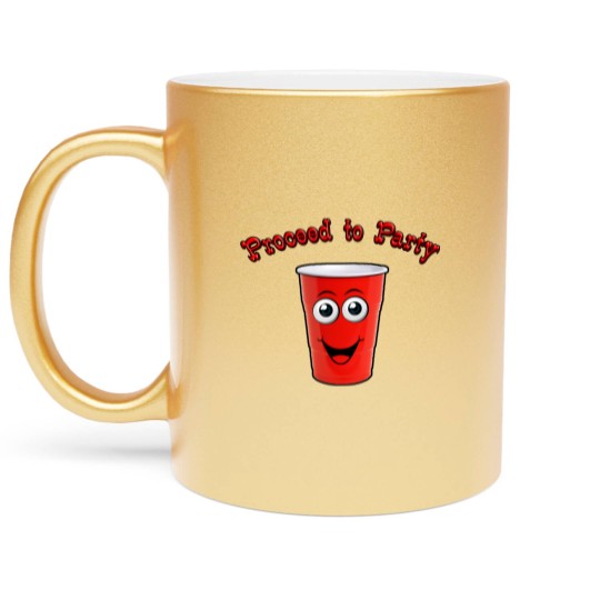 Discover Red Solo Cup - Proceed to Party Metallic Mugs