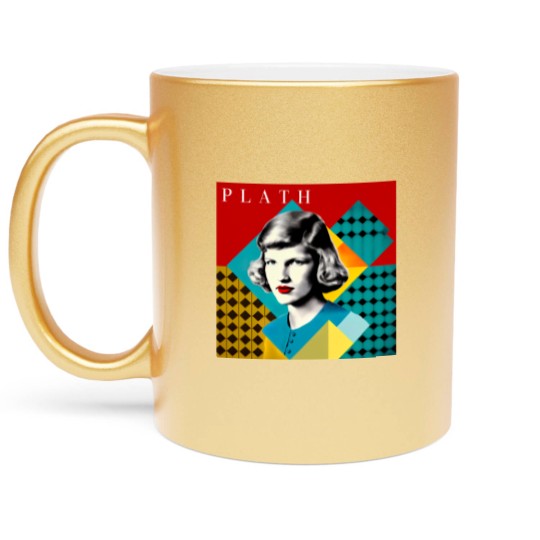 Discover SYLVIA PLATH(1)SYLVIA PLATH(1)SYLVIA PLATH(1)SYLVIA PLATH(1) Metallic Mugs