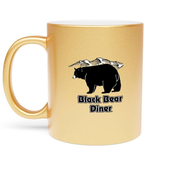 Discover Black bear diner Metallic Mugs