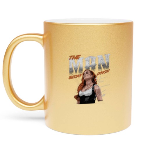 Discover Becky Lynch The Man Metallic Mugs