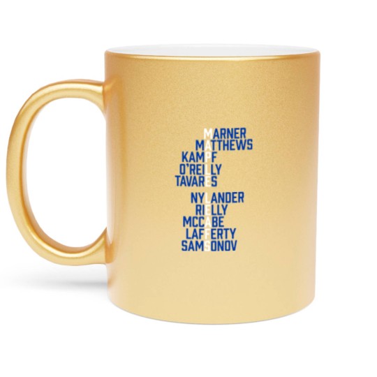 Discover Maple Leafs Wordle 2023 Maple Leafs Wordle 2023 Metallic Mugs