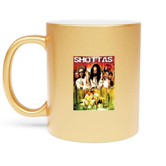 Discover Shottas Jamaican Crime Gangsta Movie Metallic Mugs