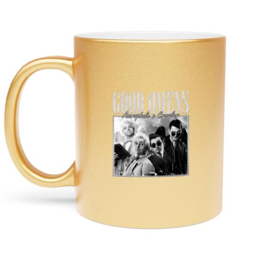 Discover Good Omens Movie Metallic Mugs, Aziraphale 2023 Movie Bootleg Metallic Mugs