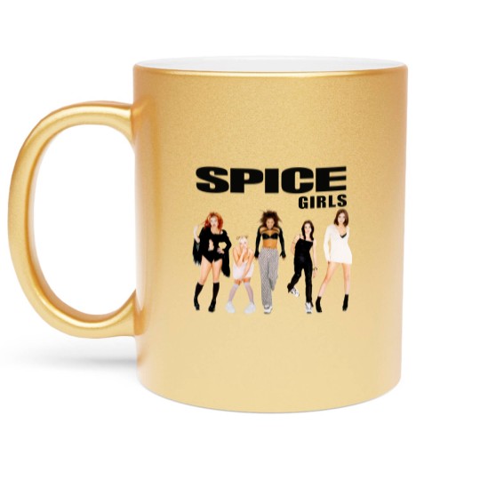Discover The Spice Girls Photo Poses Metallic Mugs Metallic Mugs Mens Unisex, Vintage Spice Girls Metallic Mugs