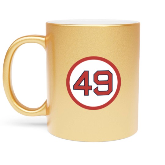 Discover Tim Wakefield 49 Jersey Number (2) 6+4+3=2 Boston Metallic Mugs