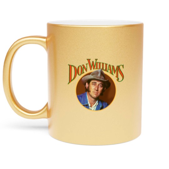 Discover Don Williams Retro Vintage Metallic Mugs, Don Williams Metallic Mugs