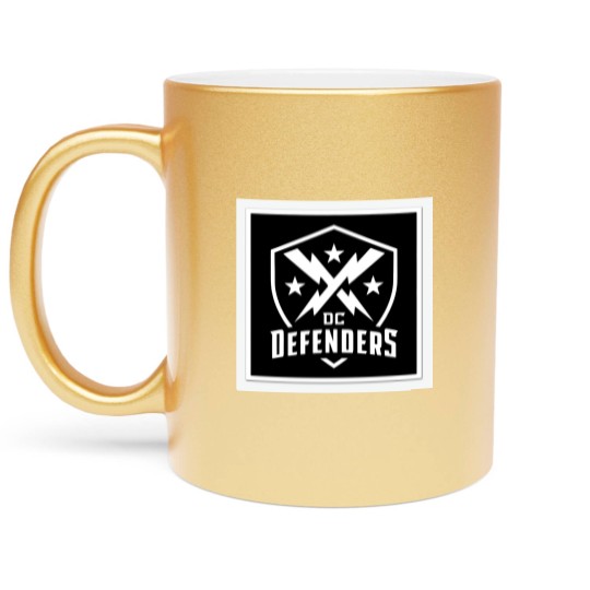 Discover dc defenders black dark Metallic Mugs