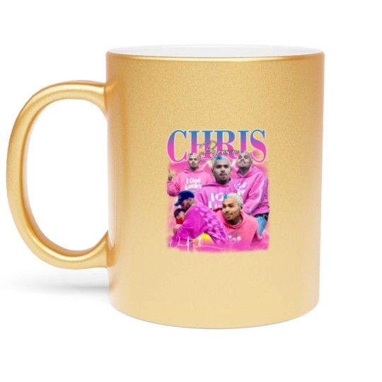 Discover Chris Brown Metallic Mugs, Chris Brown Lover Metallic Mugs, Chris Brown
