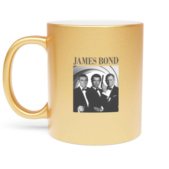 Discover James Bond Movie Metallic Mugs, James Bond Metallic Mugs, Vintage Metallic Mugs