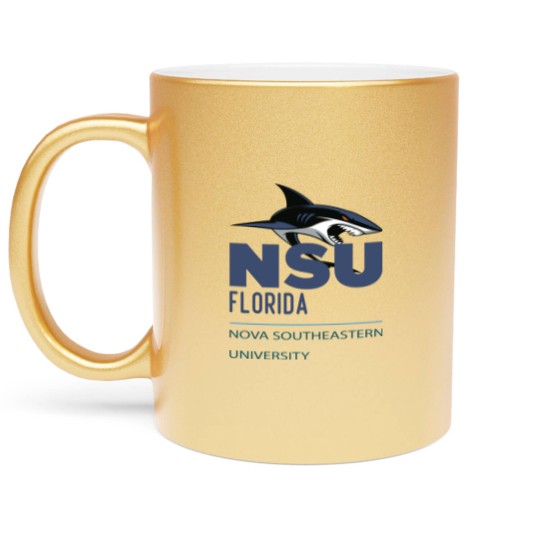 Discover Nova Southeastern University blue shark NSU Metallic Mugs