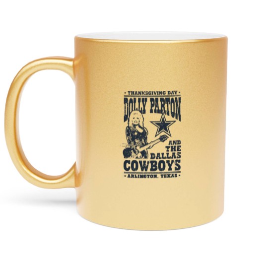 Discover Dolly Parton Dallas Metallic Mugs,  Dolly Parton Dallas City Signature Fan Metallic Mugs