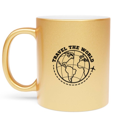 Discover World Travel Travel Metallic Mugs