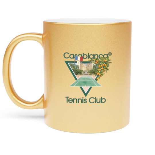 Discover Vintage Casablanca Tennis Club Metallic Mugs