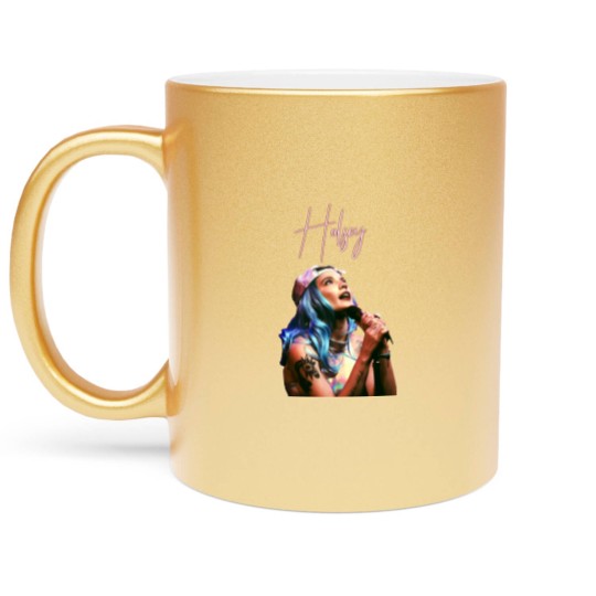 Discover Halsey Vintage Style Photoshoot Metallic Mugs, Halsey Aesthetic Metallic Mugs