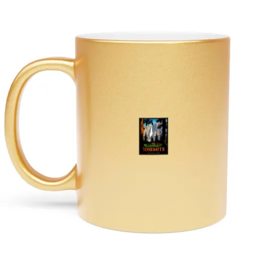 Discover Yosemite Metallic Mugs Vintage National Park Metallic Mugs