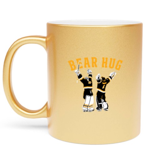 Discover Goalie Bear Hug Metallic Mugs