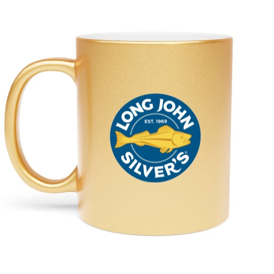 Discover Long John Silvers Restaurant Logo Metallic Mugs