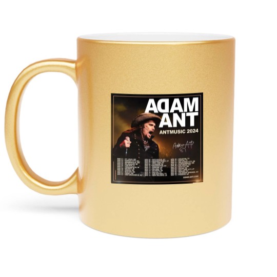 Discover Adam Ant Autumn 2024 UK ANTMUSIC Tour Unisex Metallic Mugs