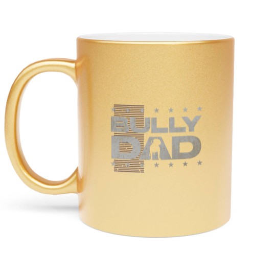 Discover Bully dog lover or american bulldog or American Bully Metallic Mugs