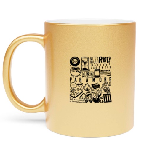 Discover Paramore Tattoo Metallic Mugs, 2023 Paramore Tour Metallic Mugs