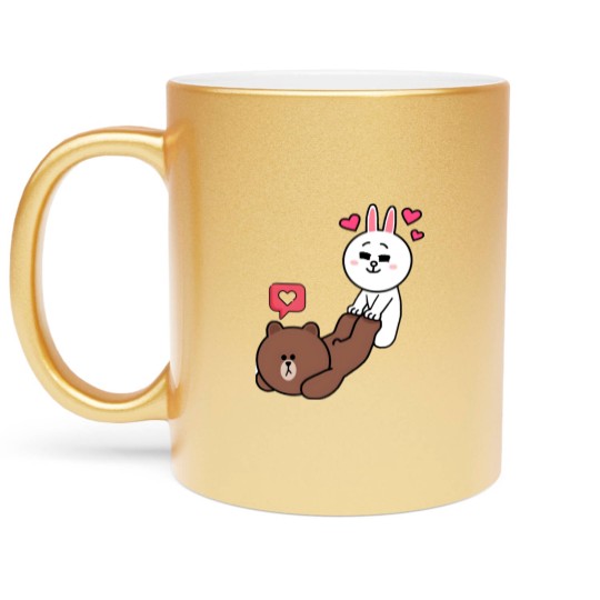 Discover Brown and Cony Love Metallic Mugs
