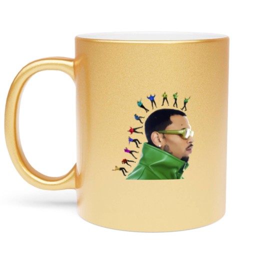 Discover Chris Brown 11:11 Tour 2024 Metallic Mugs, Chris Brown Fan Metallic Mugs, Chris Brown 2024 Metallic Mugs